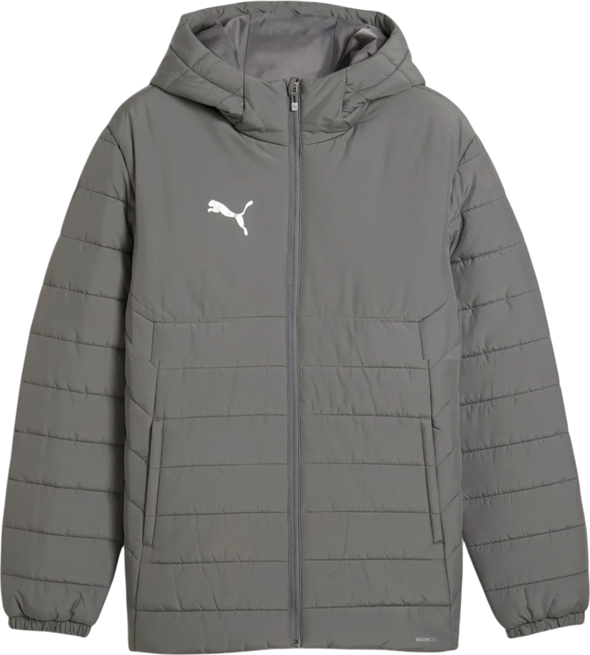 Pernata jakna Puma teamAdiitions Padded Hooded Jacket Siva | 659795-13