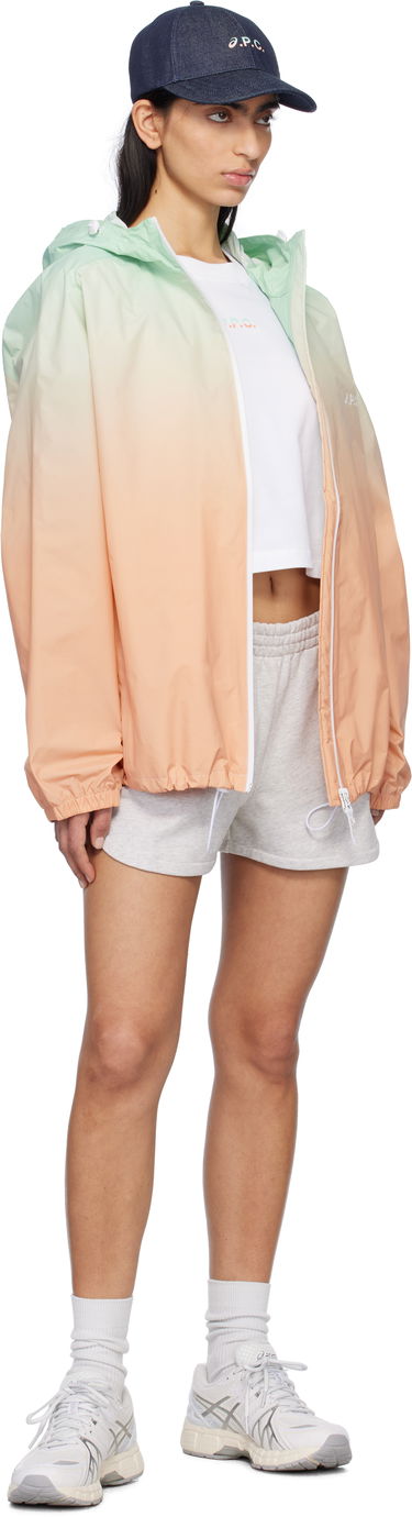 Vjetrovka A.P.C. A.P.C. ASICS Edition Meadow Gradient Hooded Jacket Narančasta | PSAKO-M32001, 3