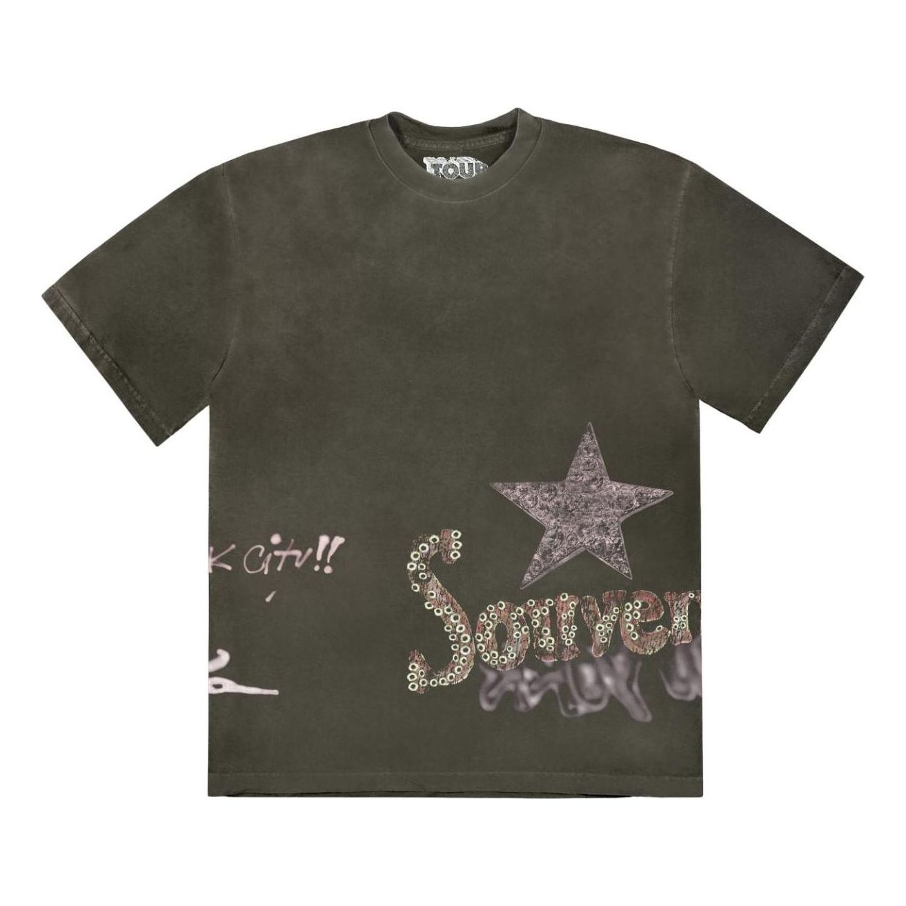 Majica kratkih rukava Cactus Jack by Travis Scott Travis Scott Utopia Souvenir Graphic Tee Zelena | TSCM-SS32, 0