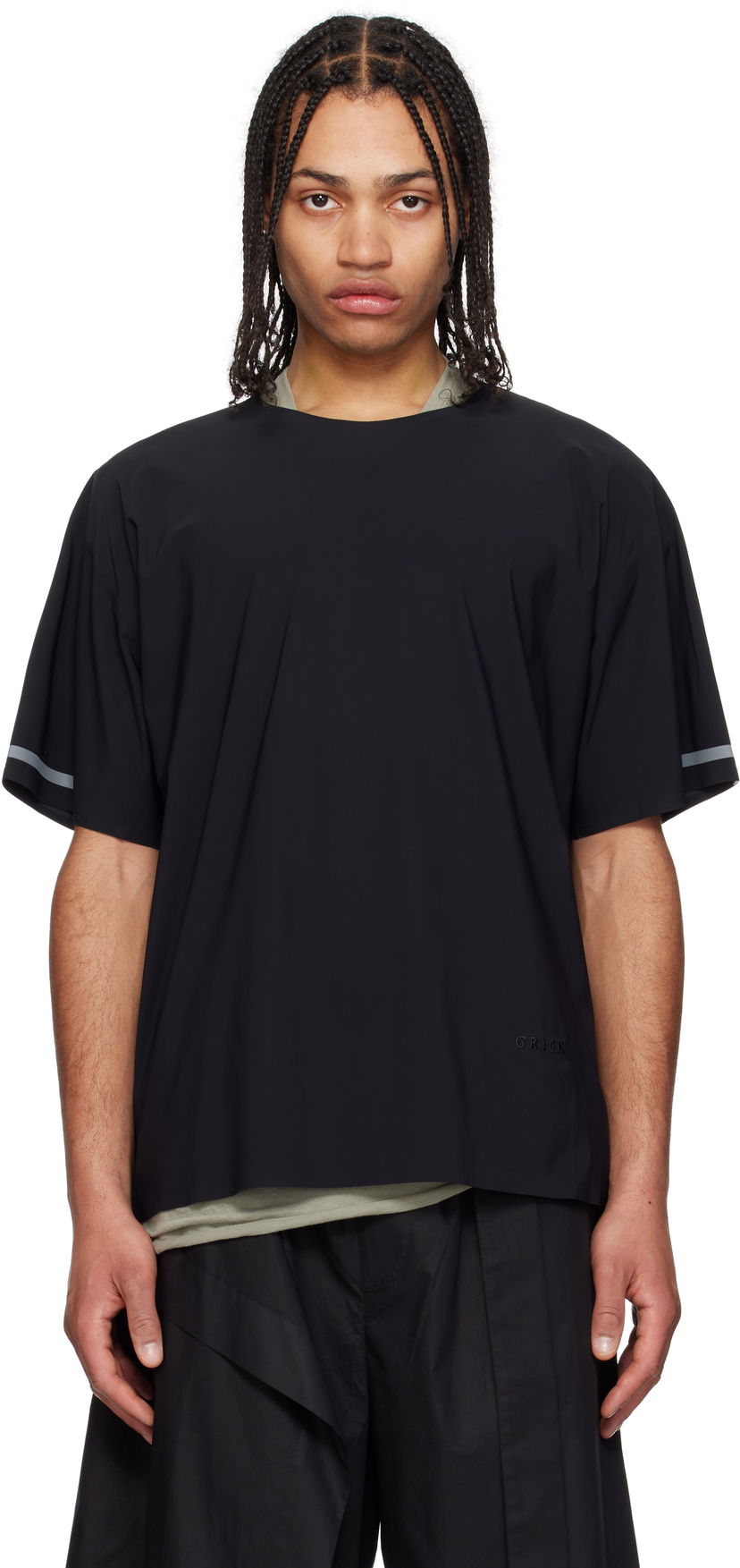 Majica kratkih rukava GR10K GR10K Render Ultrasound T-Shirt Crna | BGA22127CL