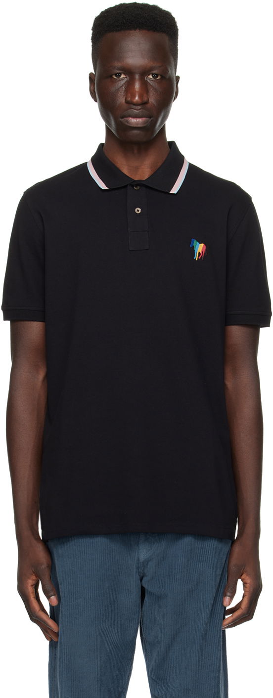 Polo majica Paul Smith PS Paul Smith Broad Stripe Zebra Polo Crna | M2R-151LE-M21511-79