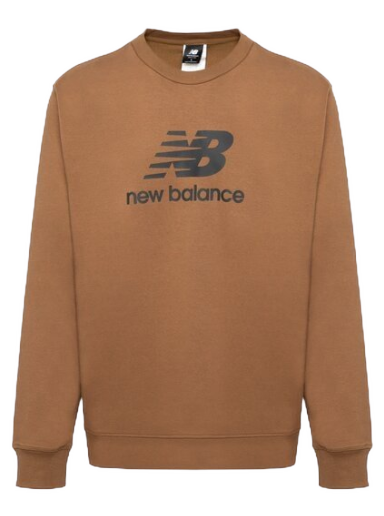 Dukserice New Balance Essentials Stacked Logo Smeđa | MT31538DHE