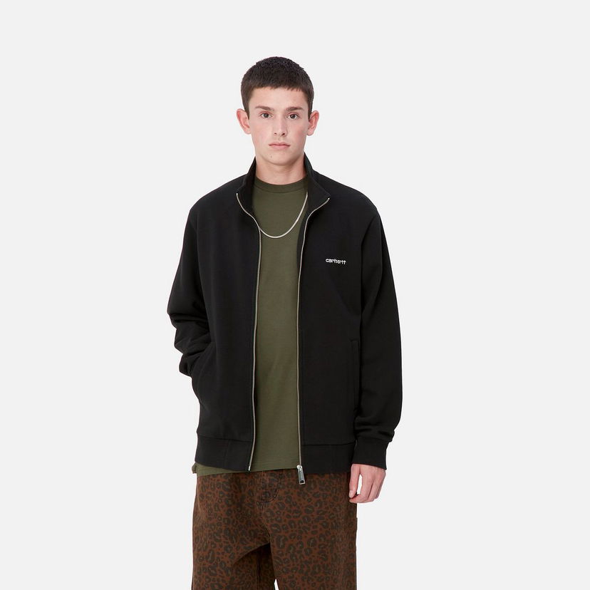 Dukserice Carhartt WIP Embroidered Logo Zip-Up Jacket Crna | I033062_9