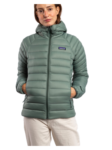 Pernata jakna Patagonia Down Sweater Hoody Zelena | 84712