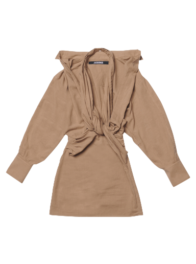 Haljina Jacquemus La Robe Agui Dress Bež | 223DR033 1061 150