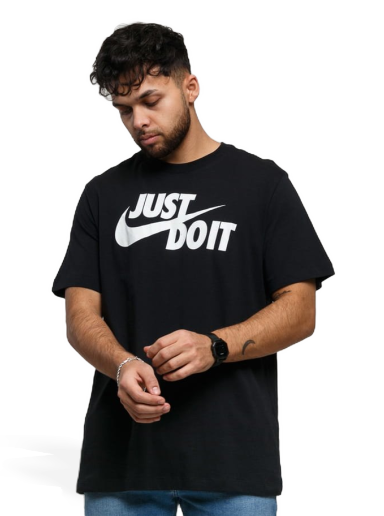 Majica kratkih rukava Nike NSW Tee Just Do It Swoosh Crna | AR5006-011