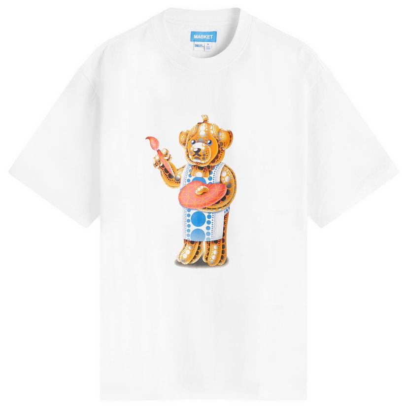 Majica kratkih rukava MARKET Infinity Bear Graphic T-Shirt, Size Large Bijela | 399002192-WHT