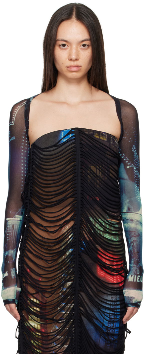 Majica kratkih rukava Jean Paul Gaultier Gaultier 'The Pigalle' Bolero Top Višebojno | 24/30-F-TO207-T552-59560100