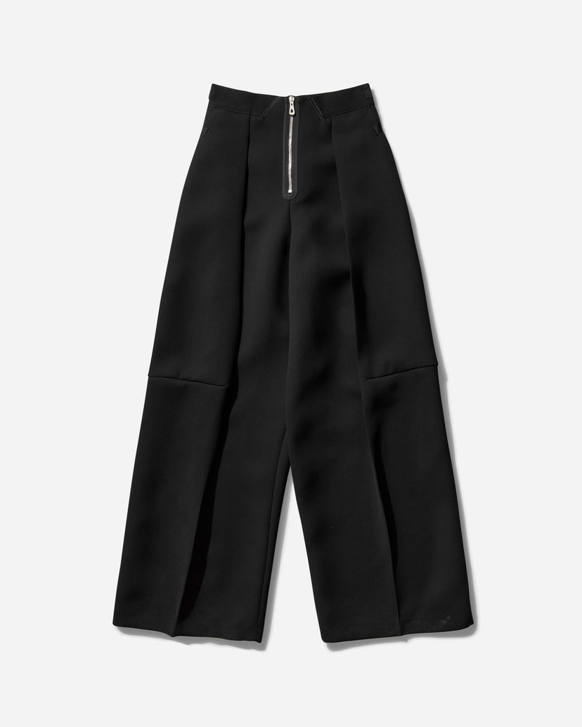 Hlače Jean Paul Gaultier Crepe Wide-Leg Pants Crna | 25-33-F-PA187-C081 00