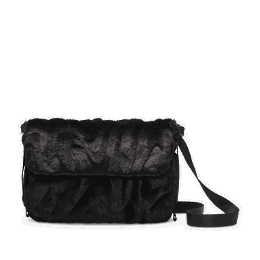 Torba za rame Nike Sportswear Futura 365 Faux Fur Crossbody Bag Crna | FZ1326-010, 1