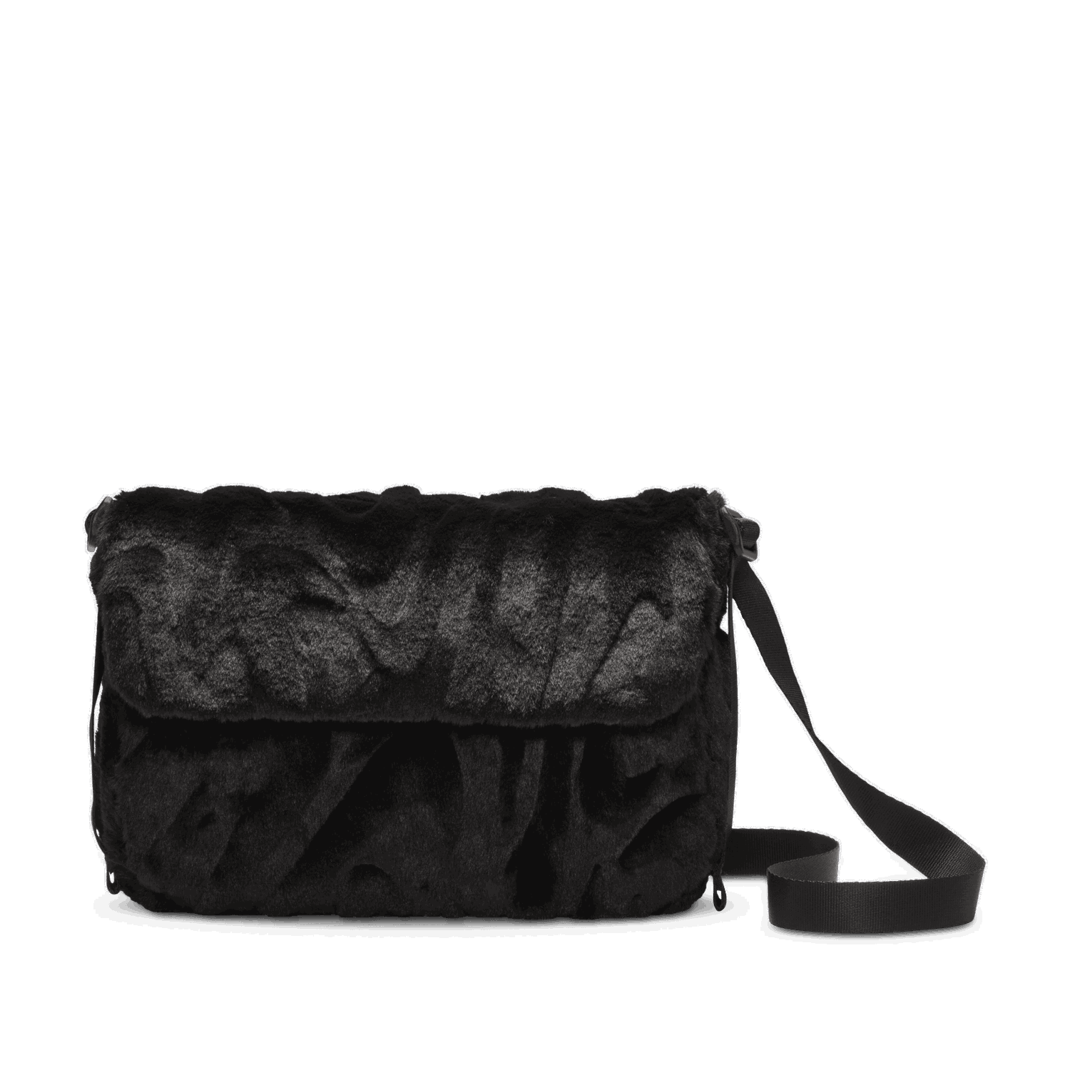 Torba za rame Nike Sportswear Futura 365 Faux Fur Crossbody Bag Crna | FZ1326-010, 1