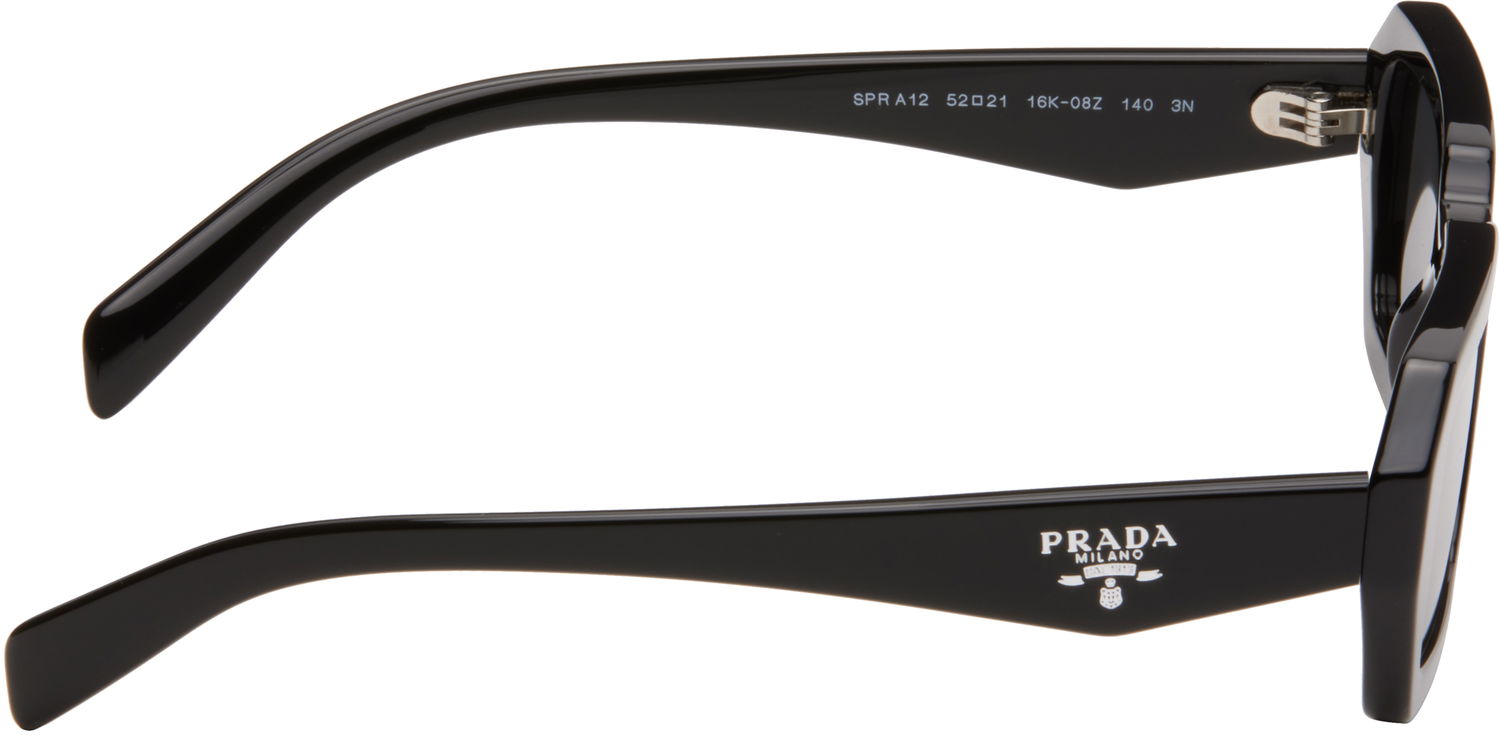 Sunčane naočale Prada Angular Rectangle Acetate Sunglasses Crna | 0PR A12S 8056597967884, 1
