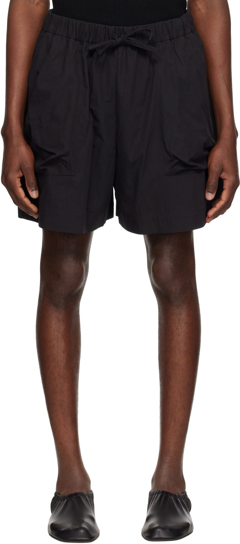 Kratke hlače Simone Rocha Simone Rocha Cargo Pocket Shorts Crna | 4140 1219