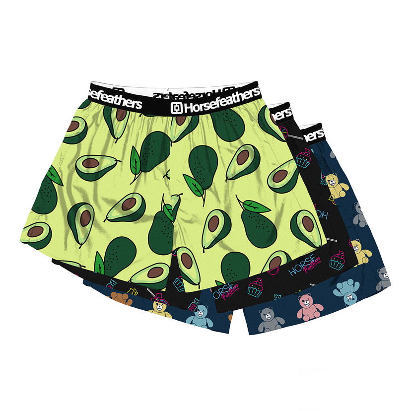 Bokserice Horsefeathers Frazier 3-Pack Boxer Shorts Bundle 5 Višebojno | AM096G