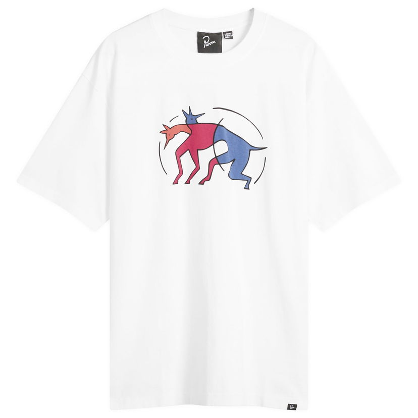 Majica kratkih rukava By Parra Parra The Zoomies T-Shirt Bijela | 54120-WHT