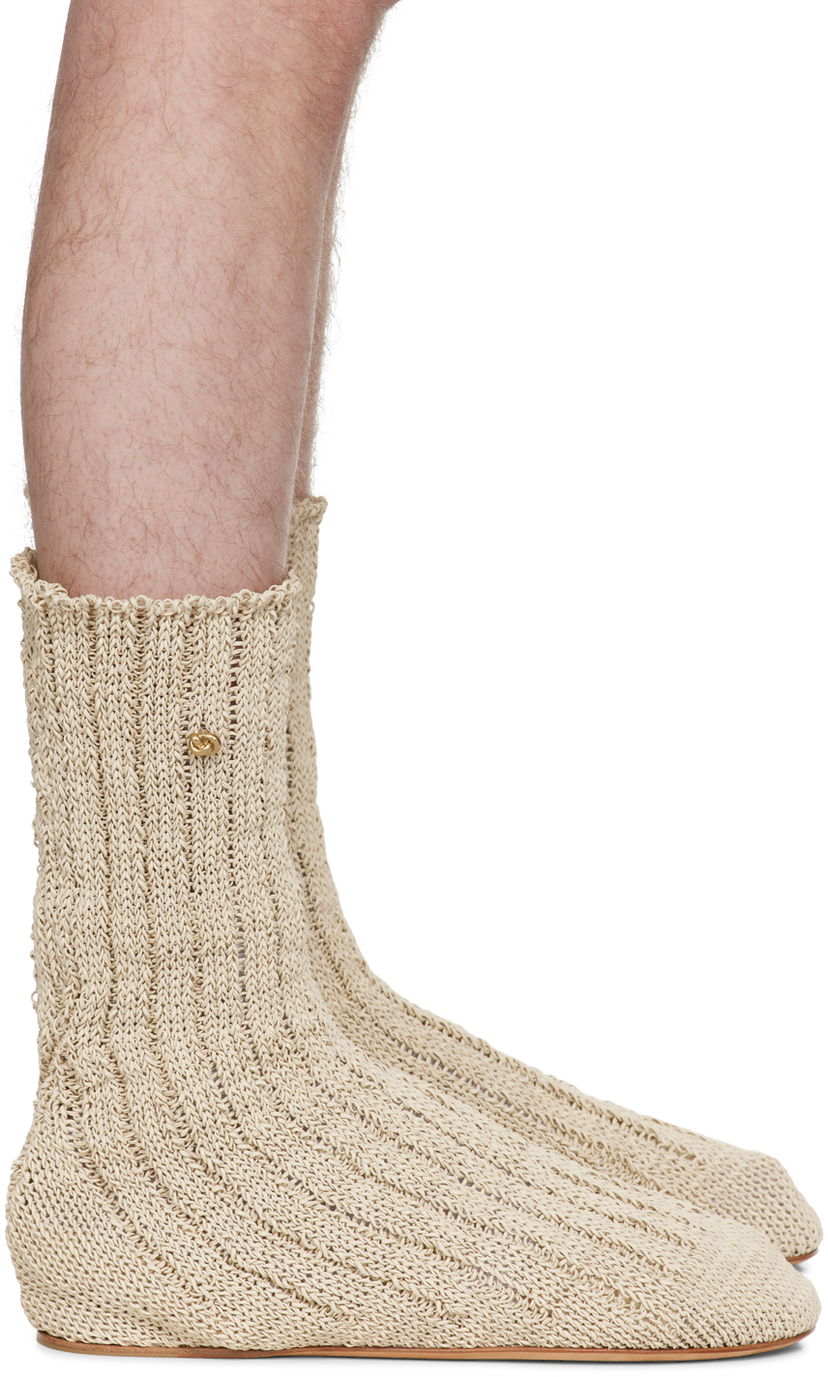 Tenisice i cipele Bottega Veneta Domenica Boots Bež | 765163 V3H60