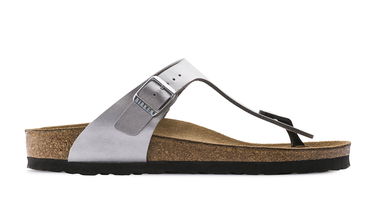 Tenisice i cipele Birkenstock Birkenstock Gizeh Birko-Flor Silver Narrow Fit Metalik | 43853, 0