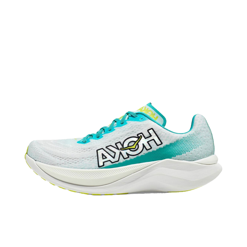 Trčanje Hoka One One Mach X White Blue Plava | 1141450-WBGL