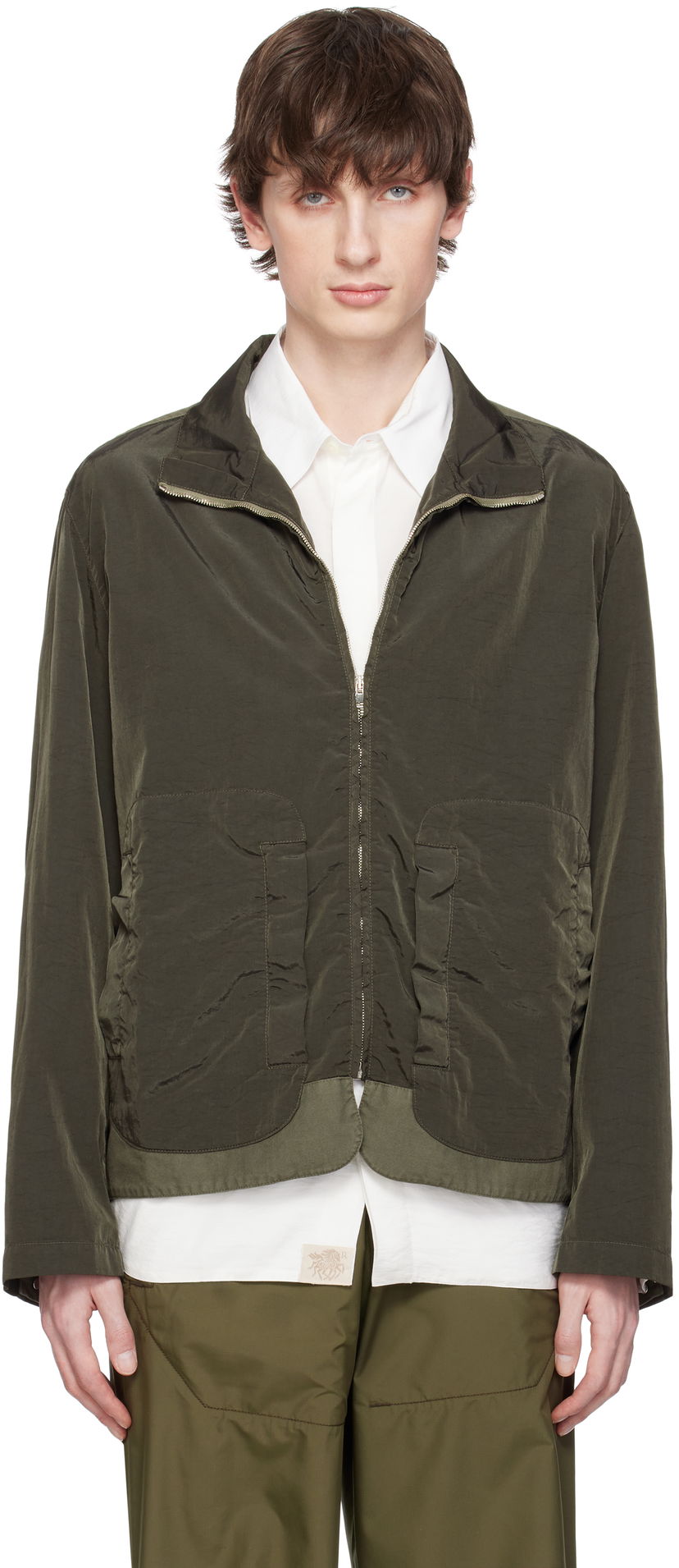 Vjetrovka Ranra RANRA Wanderer Canvas Nylon Jacket Zelena | AMSS25OW02563