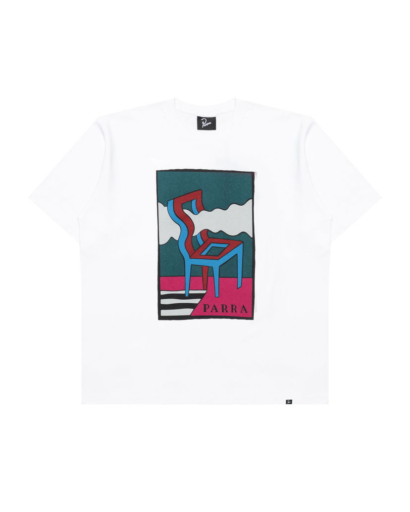 Majica kratkih rukava By Parra Parra Smoke Chair Graphic T-Shirt Bijela | 53500
