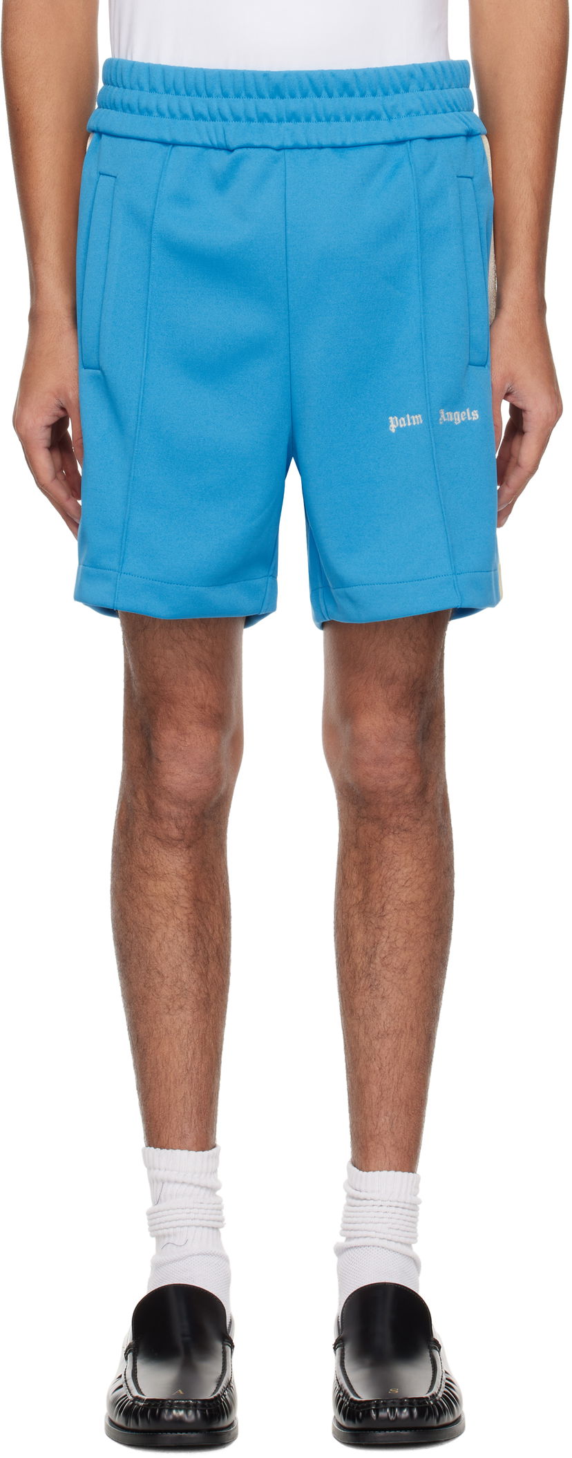 Kratke hlače Palm Angels Palm Angels Classic Logo Track Shorts Plava | PMCL004S25FAB0014003