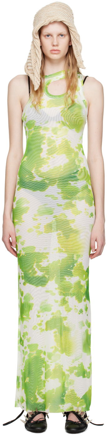 Haljina Ottolinger Ottolinger Exclusive Tie-Dye Maxi Dress Zelena | 100717