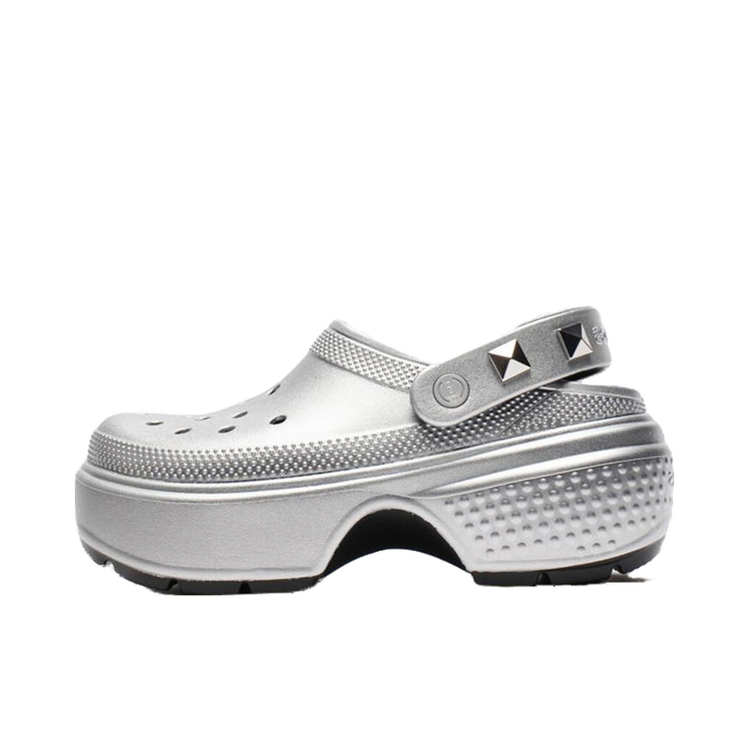 Tenisice i cipele Crocs Stomp Metallic Clog Siva | 210362-040