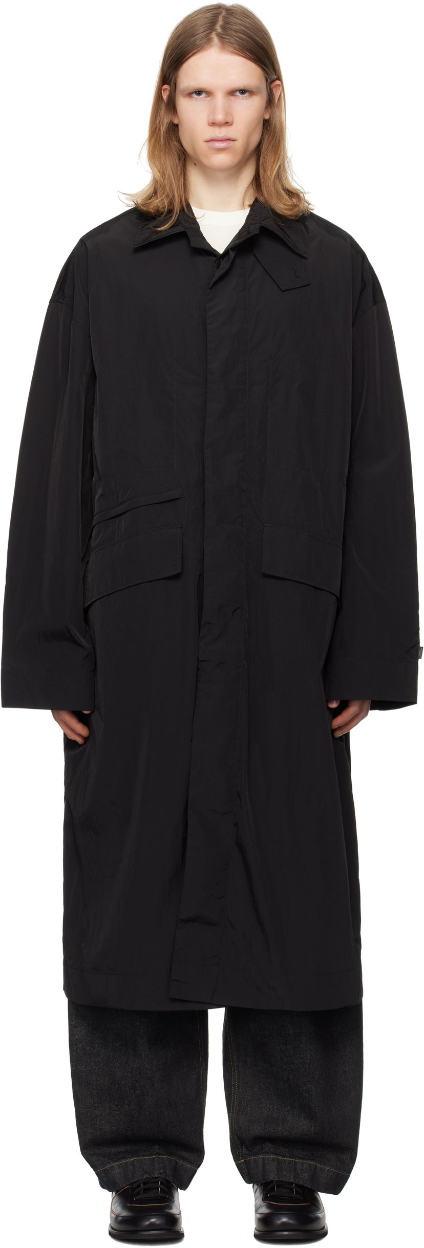Kabanica Studio Nicholson Studio Nicholson Rizz Coat Crna | RIZZ SNM - 1328