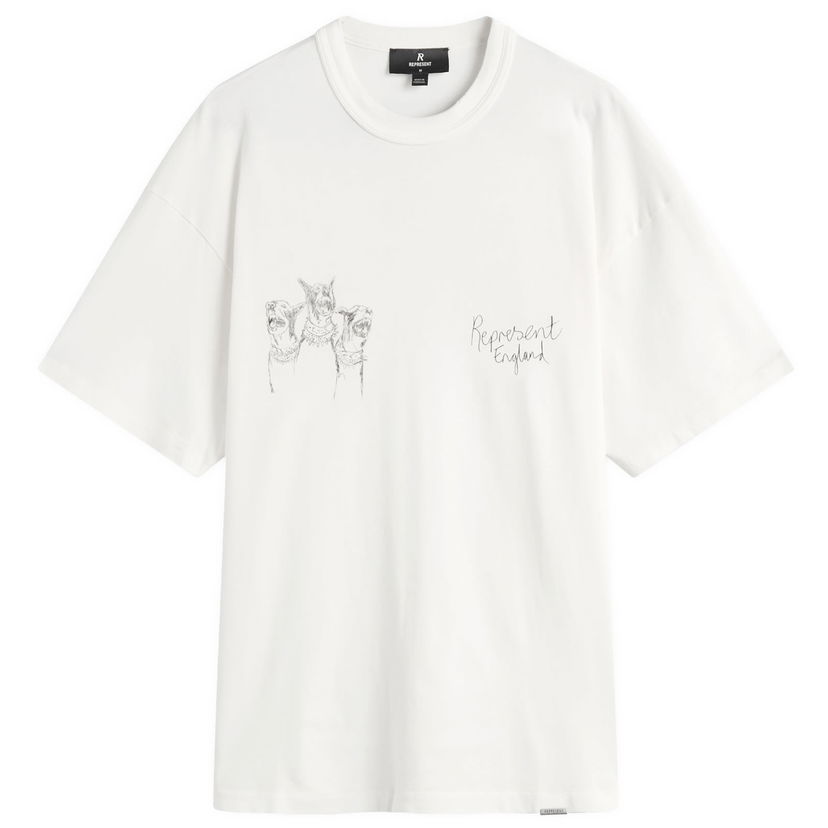 Majica kratkih rukava Represent Clo Represent Hand Drawn Thoroughbred Dogs T-Shirt Bijela | MLM100383-72