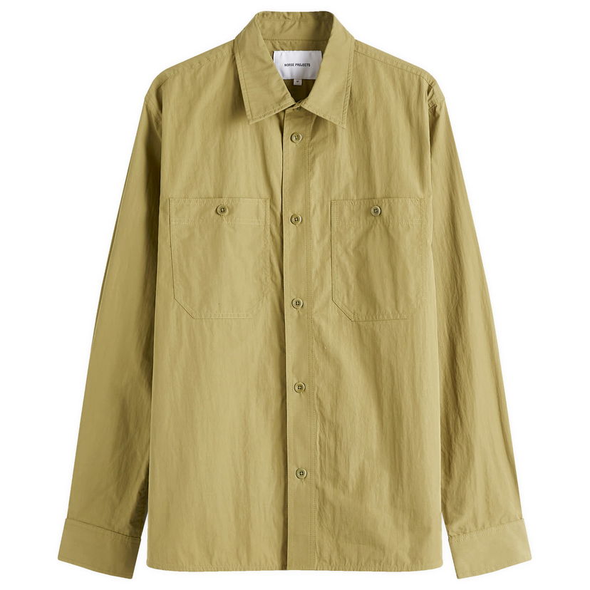 Košulja NORSE PROJECTS Silas Tech Poplin Shirt 2.0 Zelena | N40-0825-8037