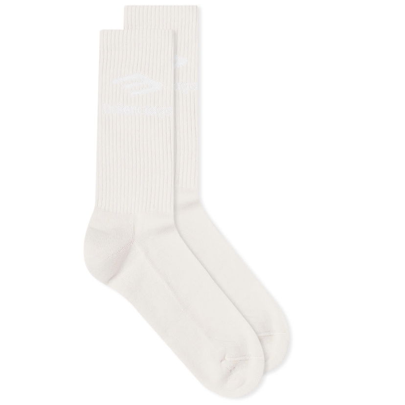 Čarape Balenciaga Logo Socks Bijela | 789032-4E2B7-9177