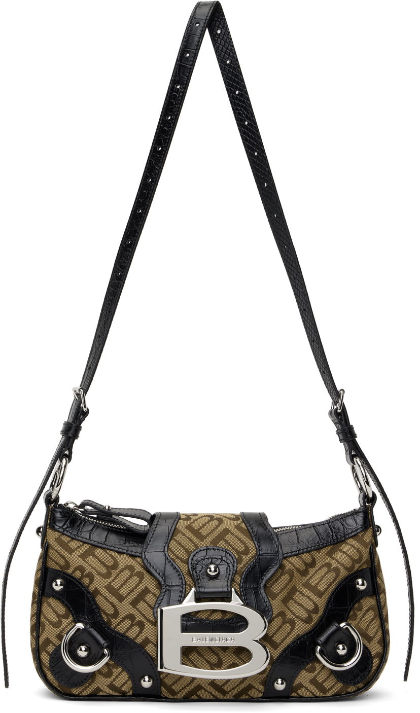 Torba za rame Balenciaga Small Shoulder Bag Smeđa | 805260 2ABBY
