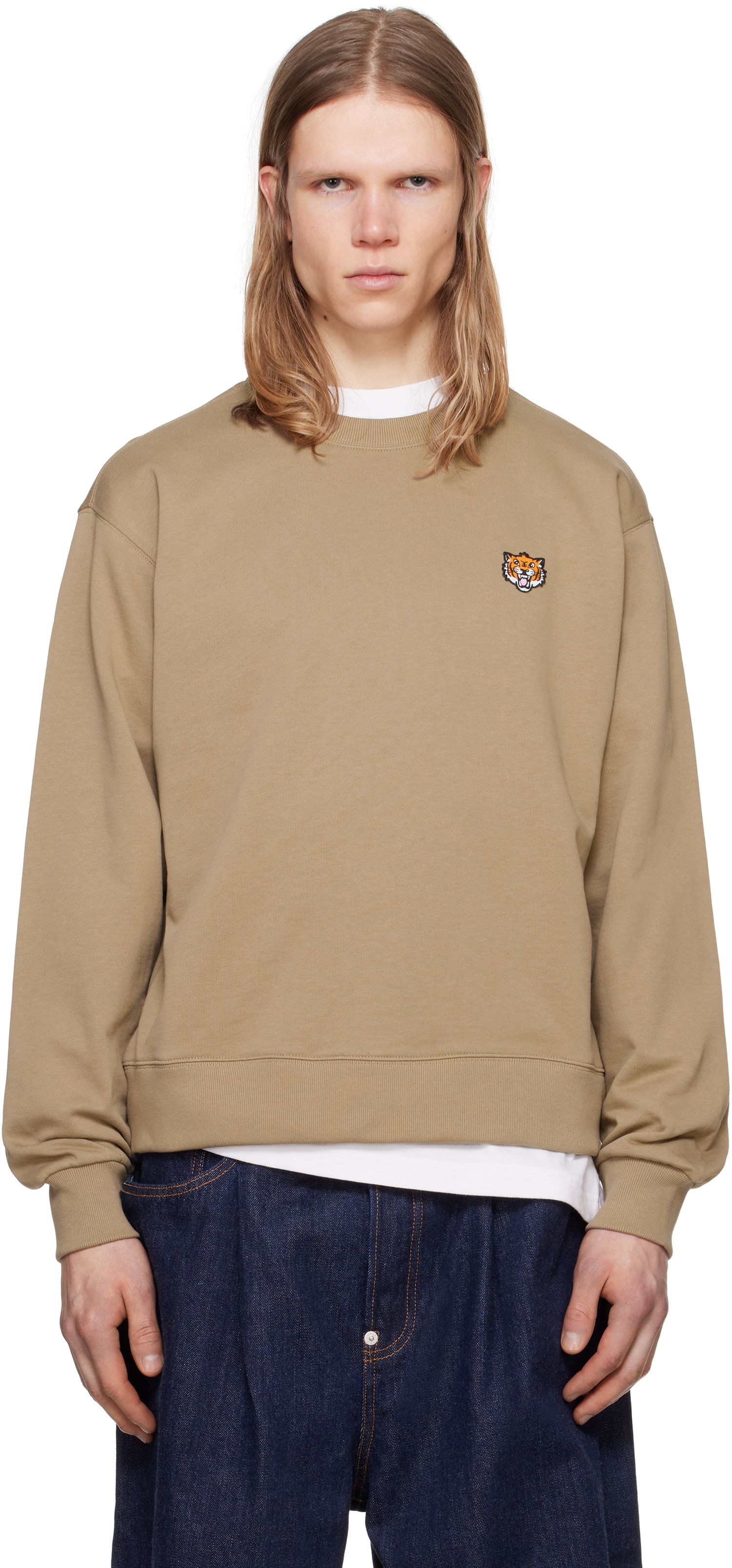 Džemper KENZO Kenzo Paris 'KENZO Happy Tiger' Embroidered Sweatshirt Smeđa | FF55SW2624MF, 0