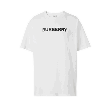 Majica kratkih rukava Burberry Logo Print Oversized T-Shirt Bijela | 8055309, 0