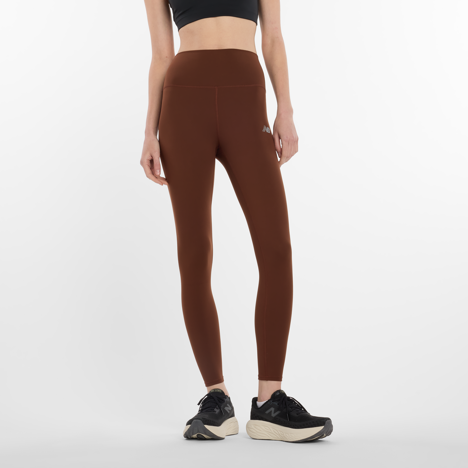 Tajice New Balance Athletic High-Waist Leggings Smeđa | NBWP51112ROK, 0