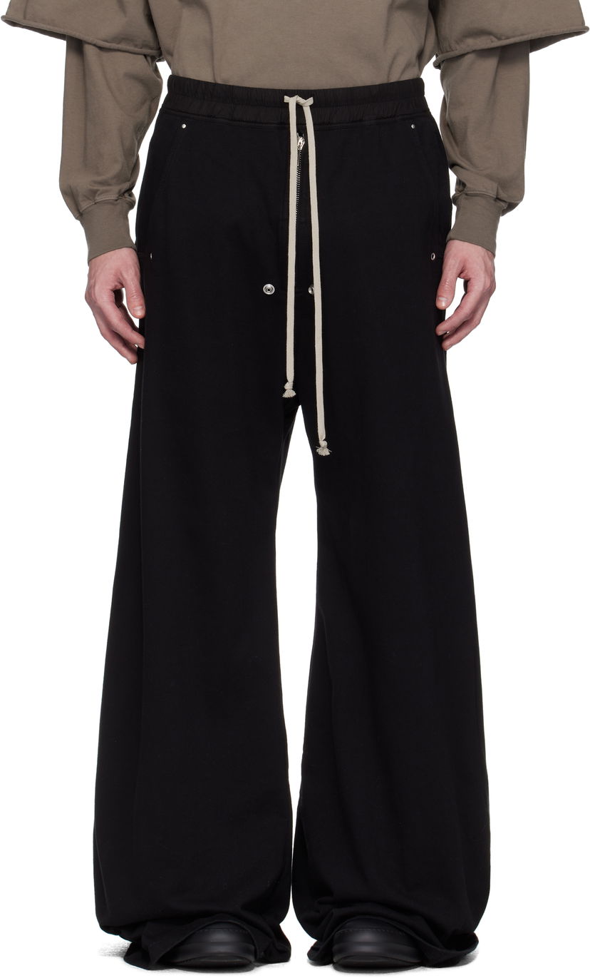 Trenirka Rick Owens Rick Owens DRKSHDW Hollywood Geth Belas Sweatpants Crna | DU01E3378 RIG