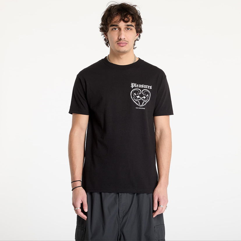 Majica kratkih rukava Pleasures Connected Graphic T-Shirt Crna | P24W046 BLACK