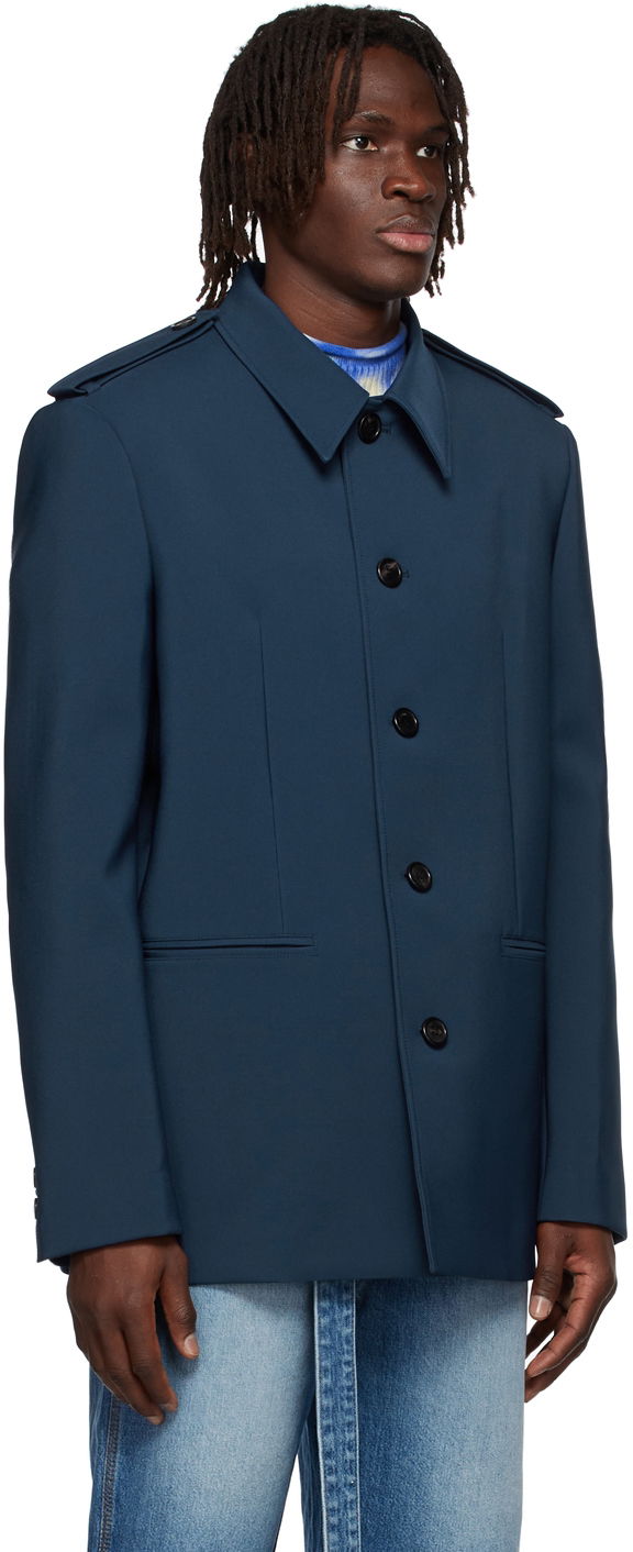 Jakna We11done We11done Regular Collar Jacket Tamnoplava | WD-JK1-22-084-M-NV, 1