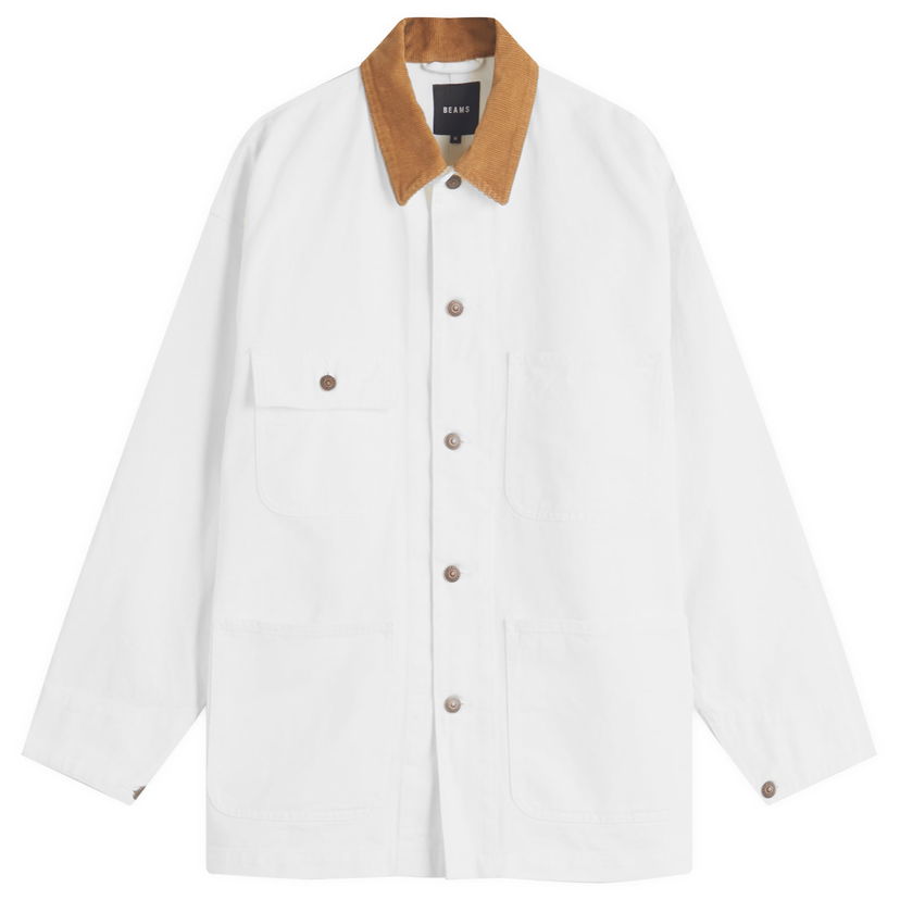 Jakna BEAMS Loose Coverall Jacket Bijela | 1118-2536-791-01