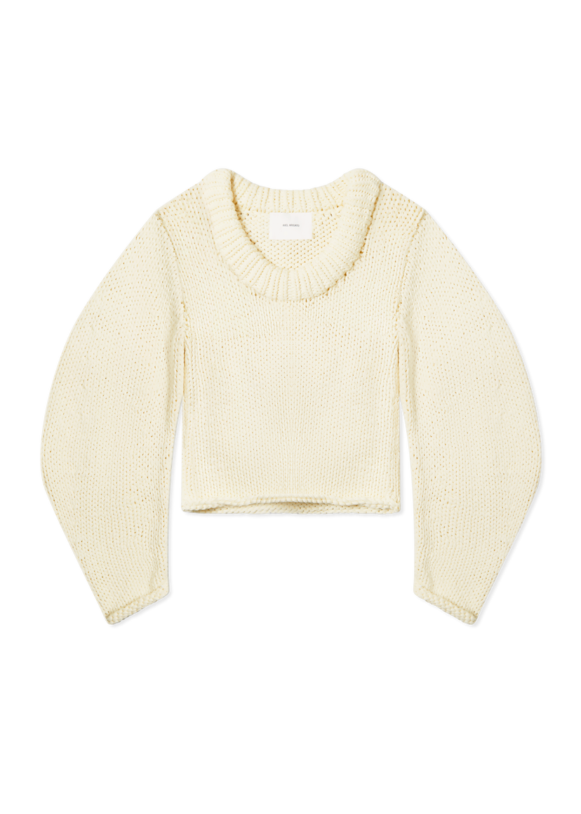 Džemper AXEL ARIGATO Arch Chunky Knit Cropped Sweater Bijela | A3340001