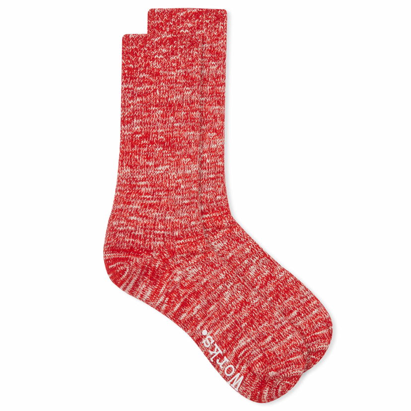 Čarape Universal Works Universal Works Slub Socks, Size Large Crvena | 23771-RED