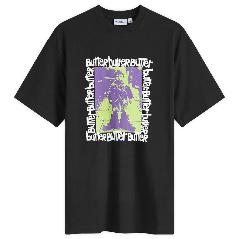 Majica kratkih rukava Butter Goods Stolen Boots T-Shirt Crna | BG243106-BLK
