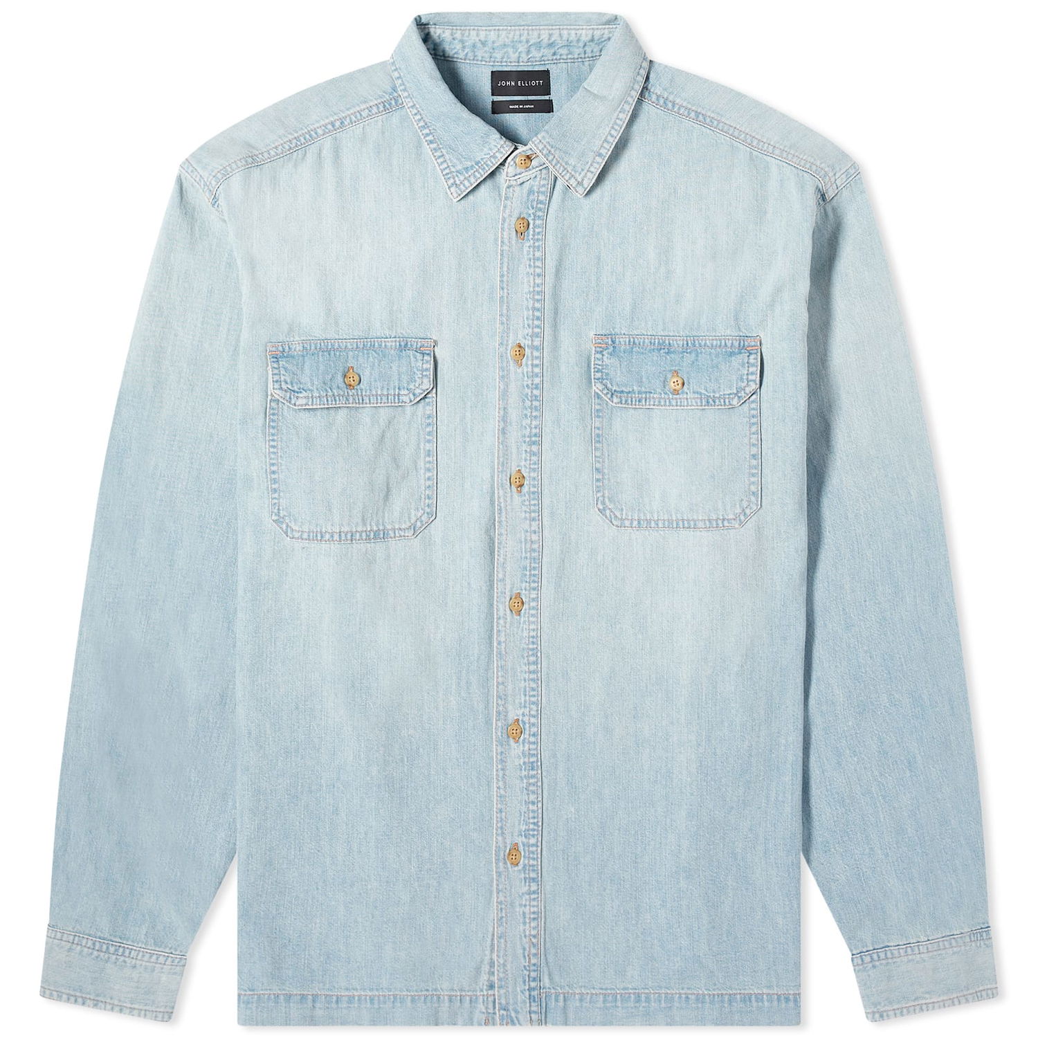 Košulja John Elliott Princetown Denim Work Shirt Plava | E093G105570A, 0
