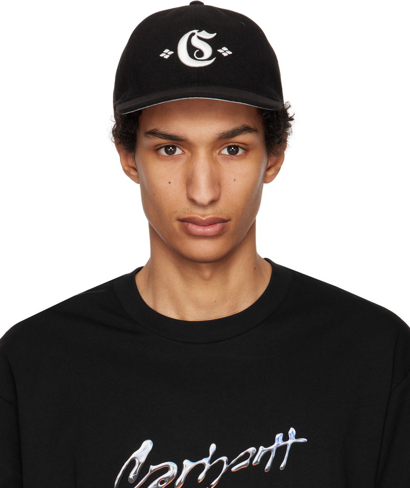 Kapa Carhartt WIP Greatest Hits Logo Cap Crna | I034360