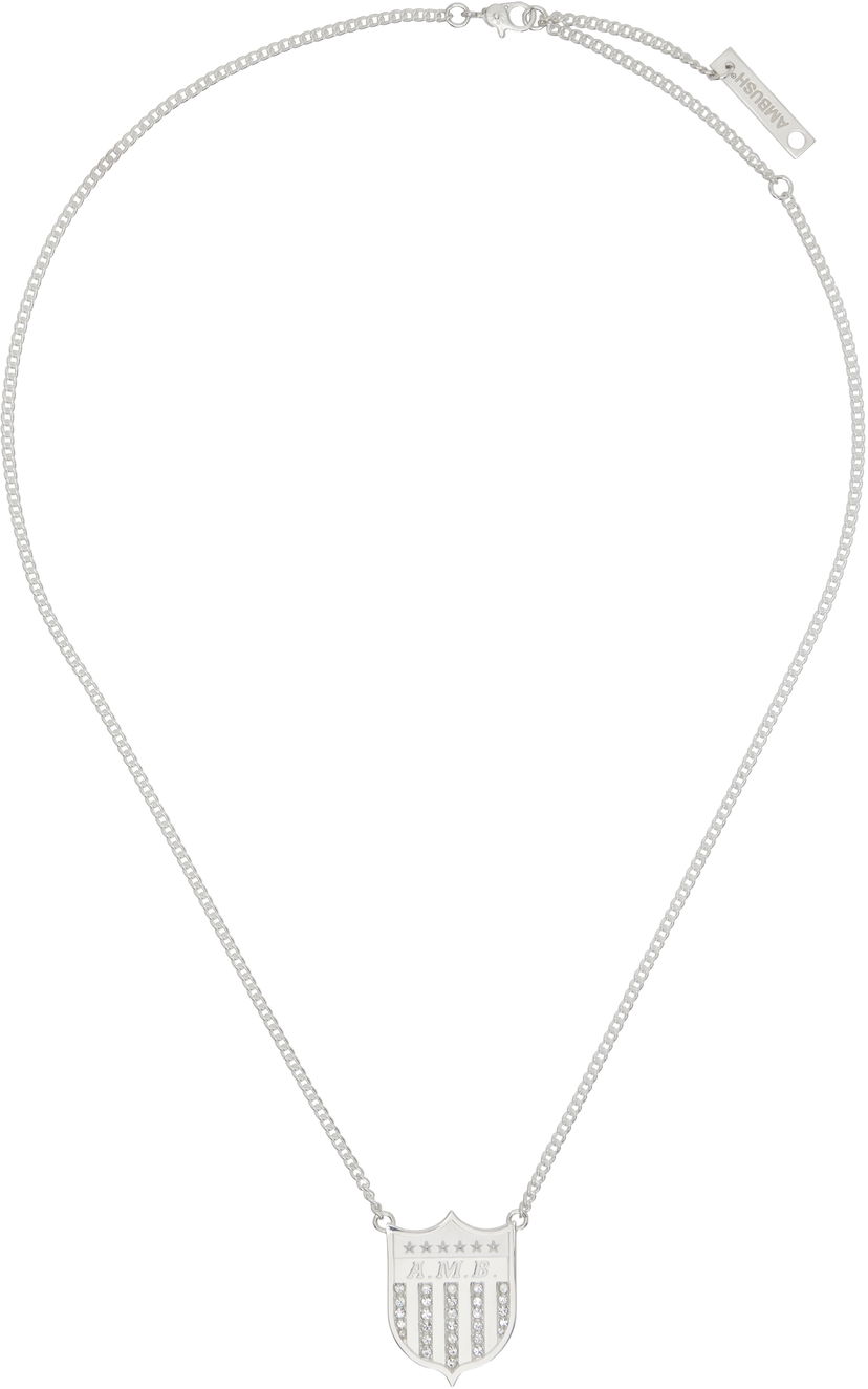 Ogrlica Ambush AMBUSH Varsity Shield Charm Necklace Metalik | BMOB00JF24SIL0017200