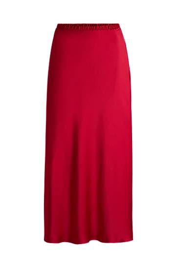 Suknja BOSS Satin Maxi Skirt Crvena | 50534585