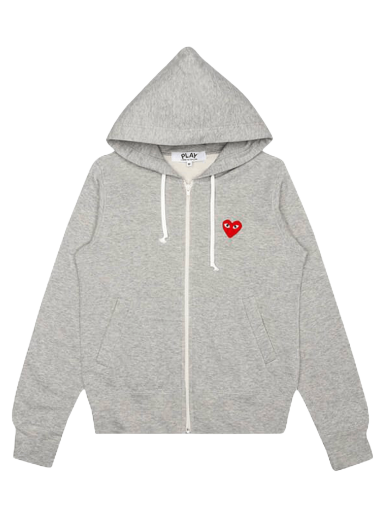 Dukserice Comme des Garçons PLAY Zip Up Hoodie Siva | AZ T167 051 1