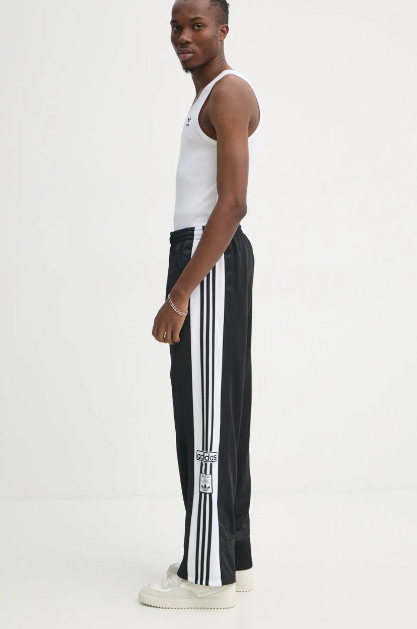 Trenirka adidas Originals Black Training Pants with Stripes Crna | JD4267