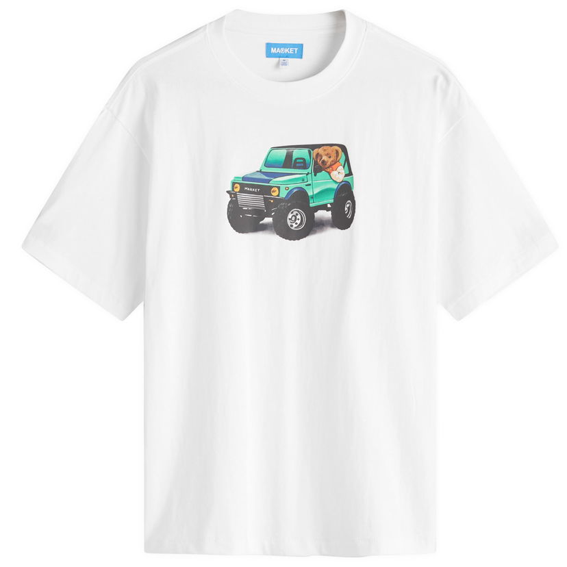 Majica kratkih rukava MARKET 4X4 Bear Graphic Tee Bijela | 399002189-WHT
