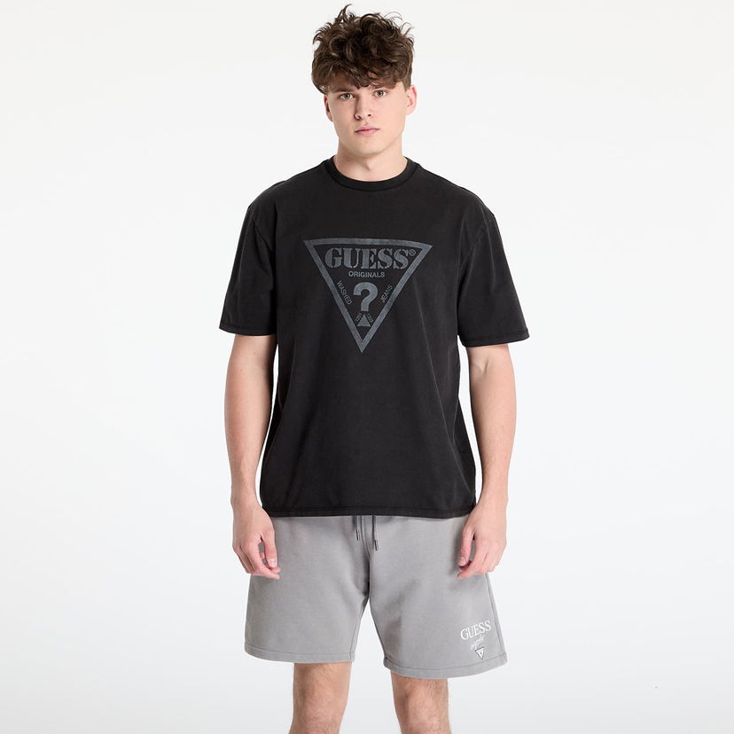 Majica kratkih rukava GUESS GUESS Originals Front Logo T-Shirt Crna | M5GI10K8FQ4-JTMU